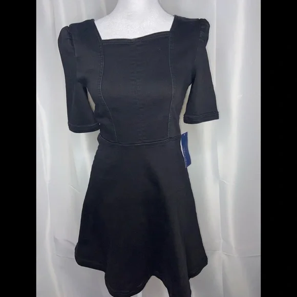 Habitual Kids Puff Sleeve Girls Dress - Black size 14 - Picture 1 of 11